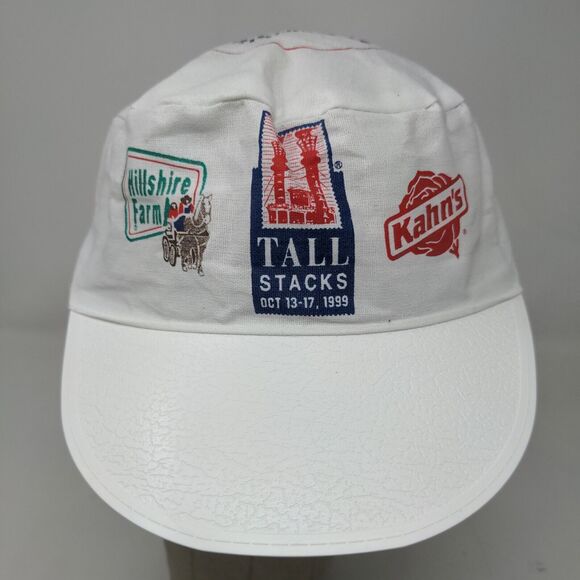 Unbranded Men's Tall Stacks '99 Hillshire Farms Kahn's Hat White Logo Vintage - Picture 3 of 9